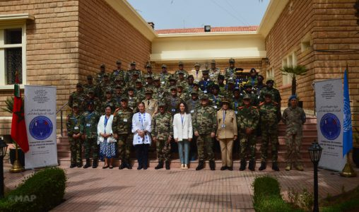 Mujeres en las operaciones de paz de la ONU: Formación en el Estado Mayor de la Zona Sur en Agadir en favor de militares de 14 países