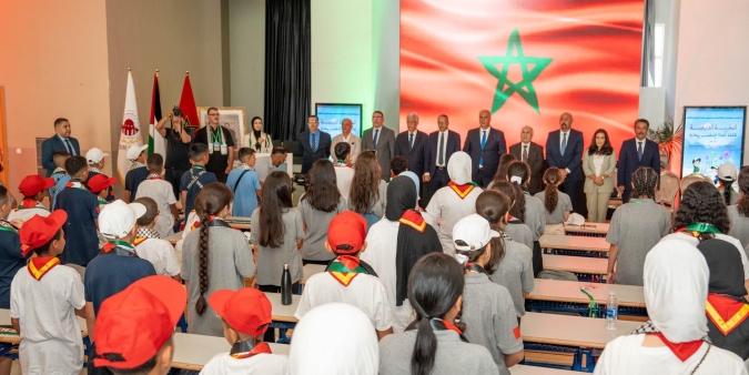 Los participantes en las colonias de verano de la Agencia Bayt Mal Al-Qods Asharif expresan su profunda gratitud a Su Majestad el Rey